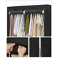 Portable Closet with 3 Hanging Rods FredCo