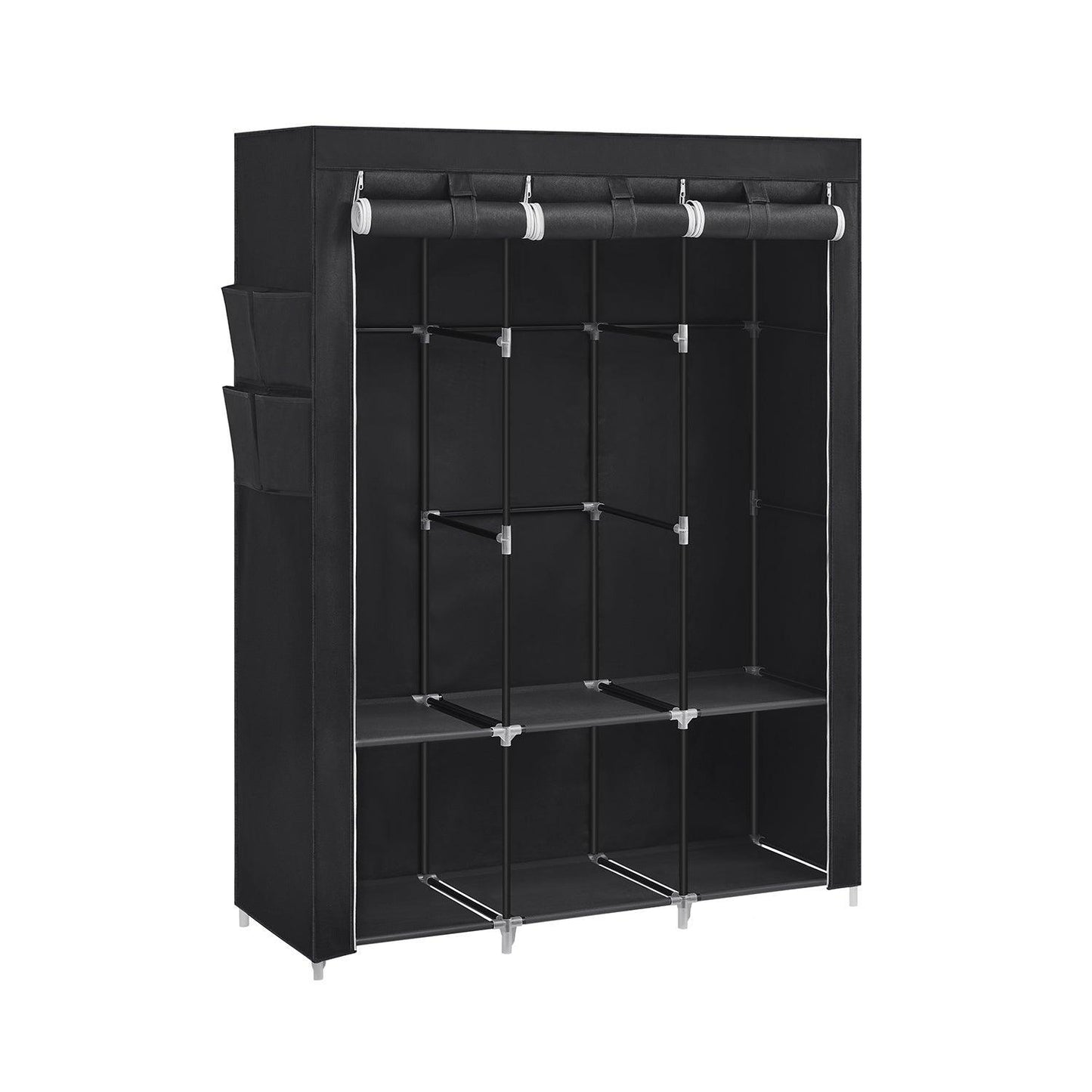 Portable Closet with 3 Hanging Rods FredCo