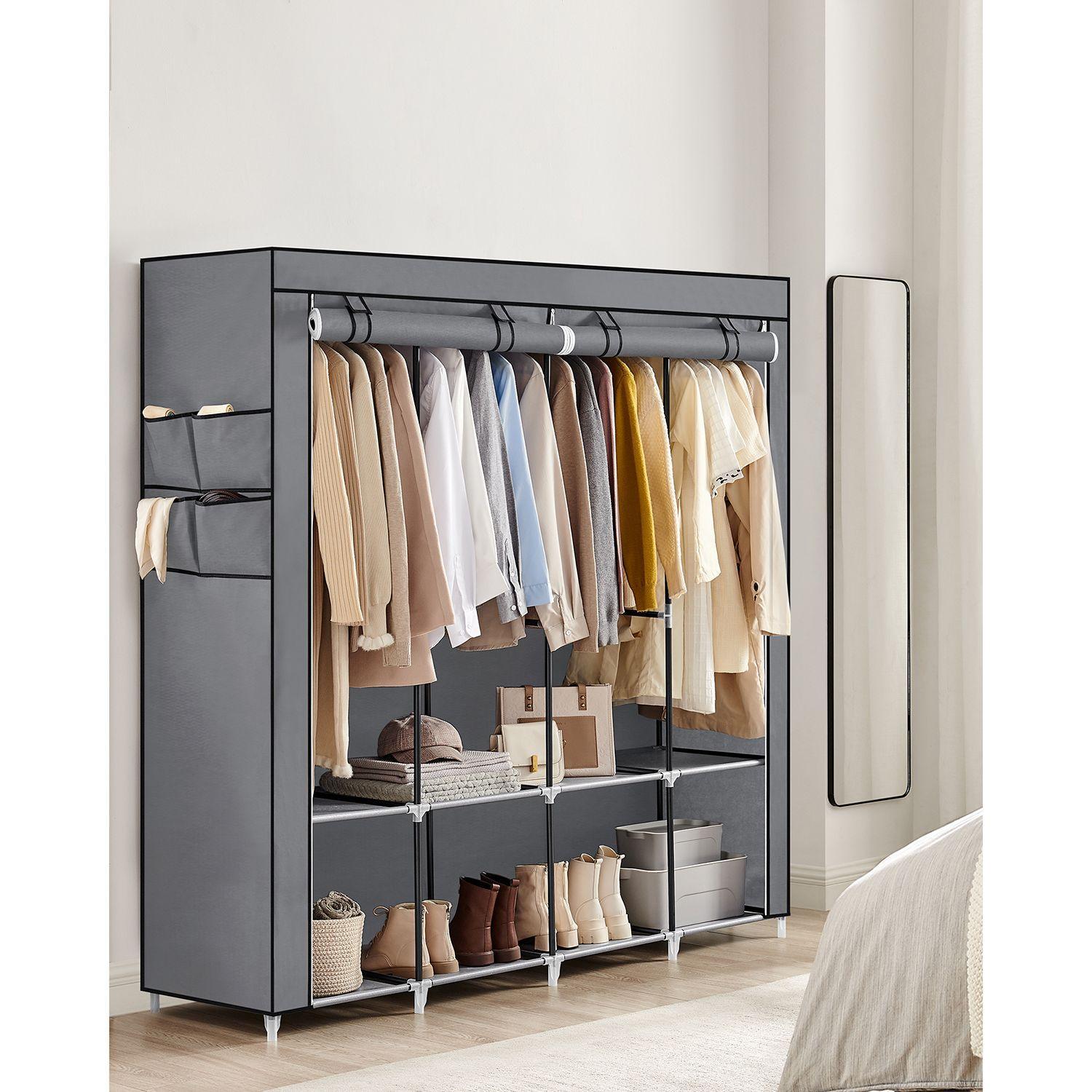 Portable Closet with 4 Hanging Rods FredCo