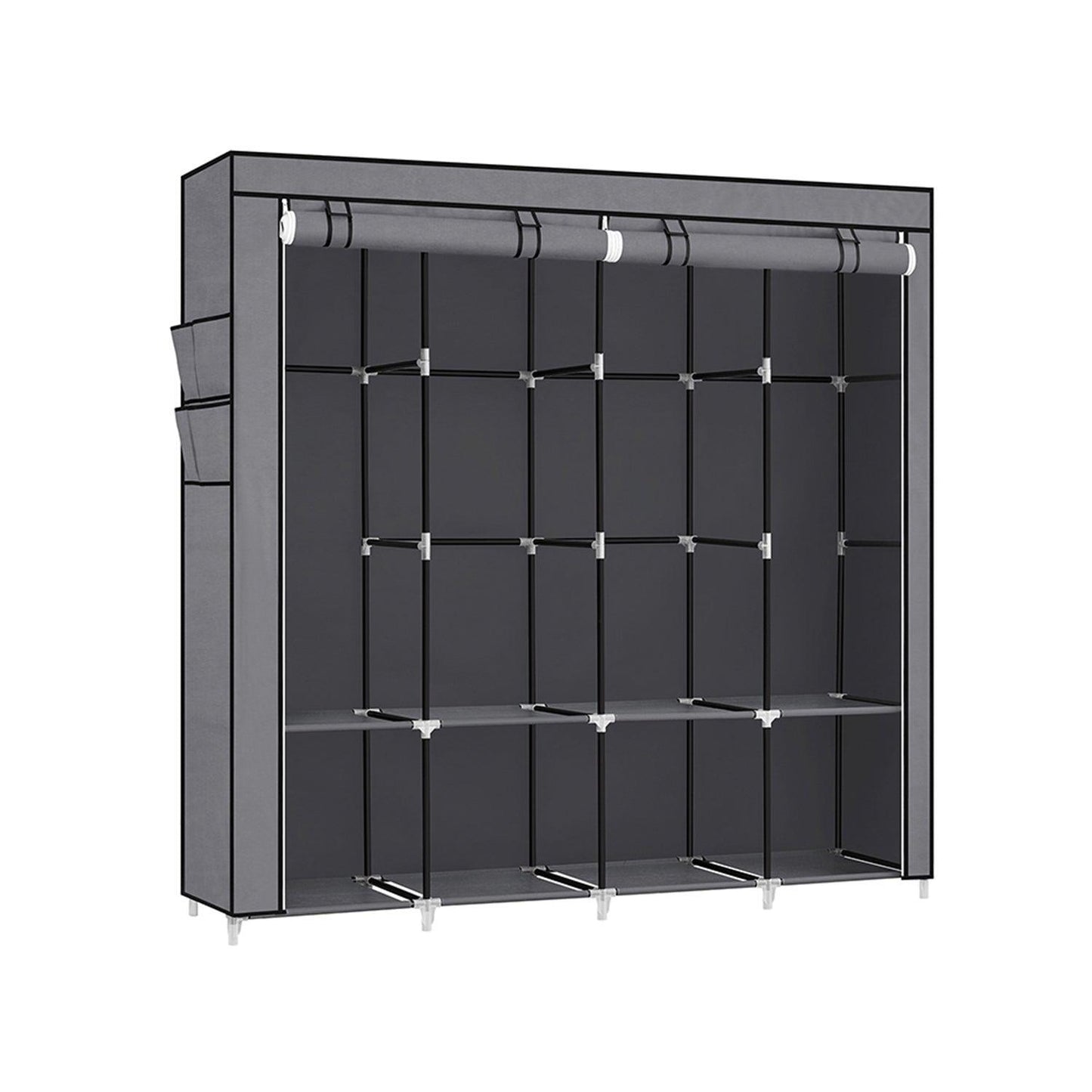 Portable Closet with 4 Hanging Rods FredCo