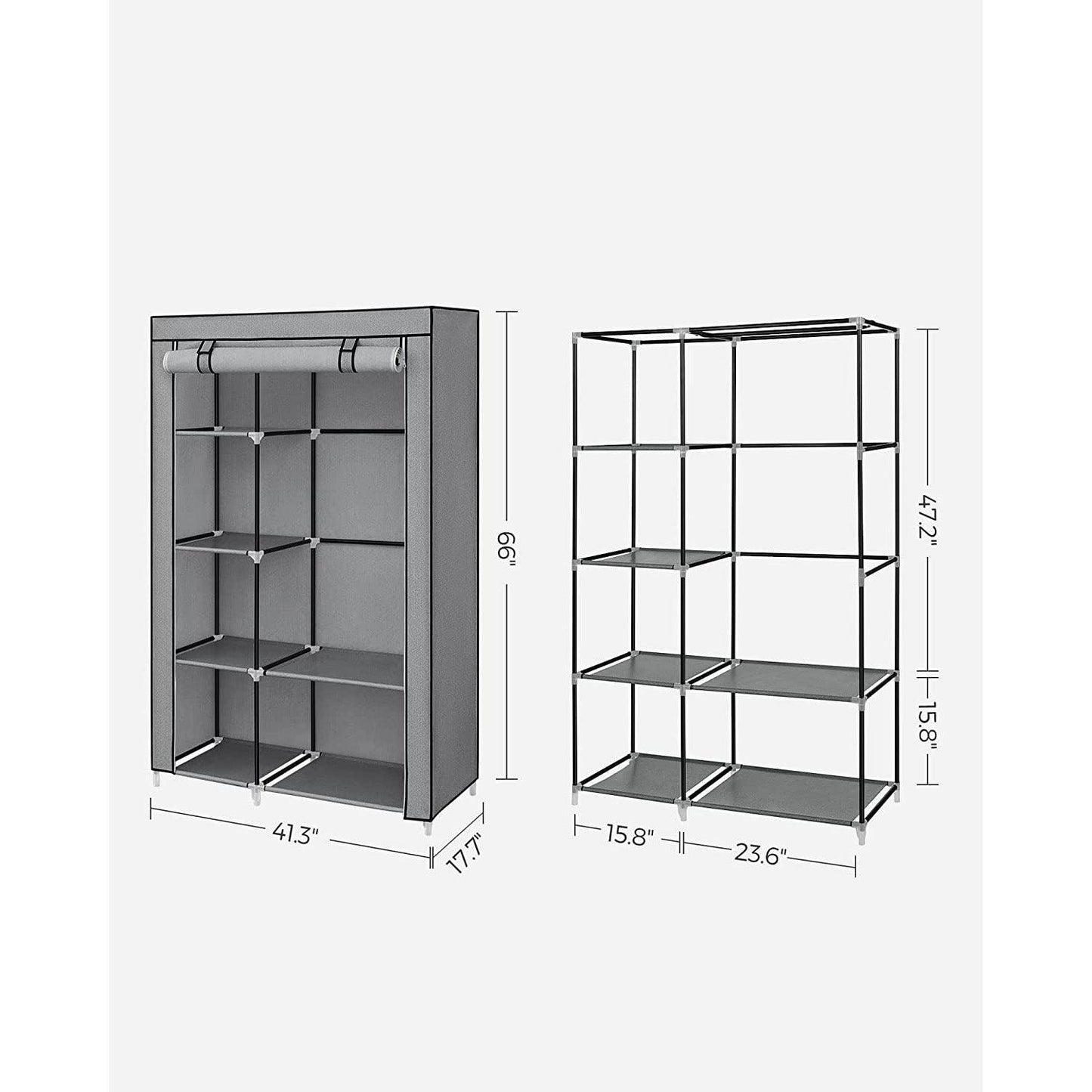 Portable Closet with 6 Shelves FredCo