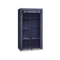 Portable Closet with 6 Shelves Dark Blue FredCo