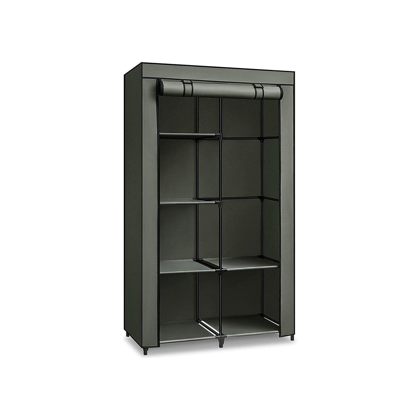 Portable Closet with 6 Shelves Sage Green FredCo