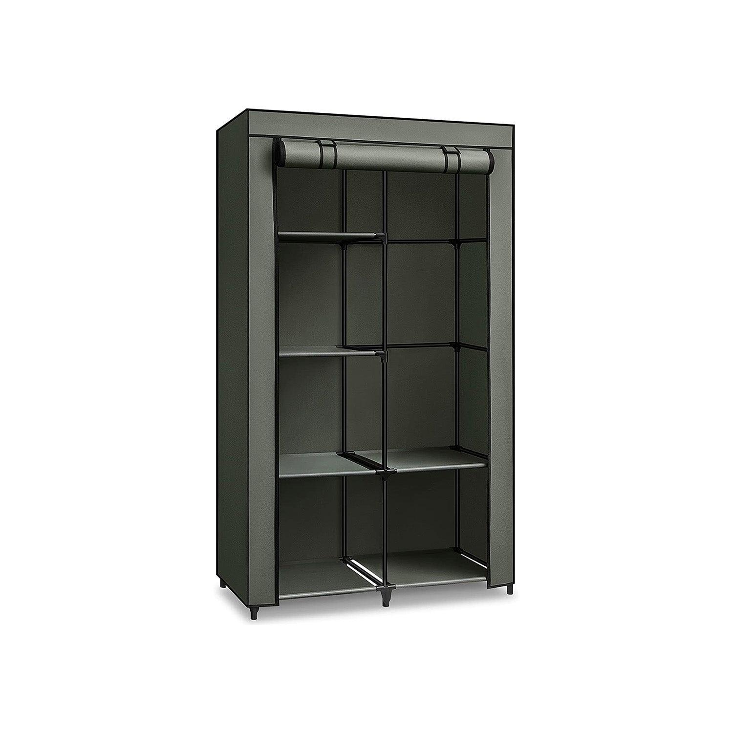 Portable Closet with 6 Shelves Sage Green FredCo