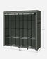 Portable Closet with Cover 4 Hanging Rods and Shelves FredCo