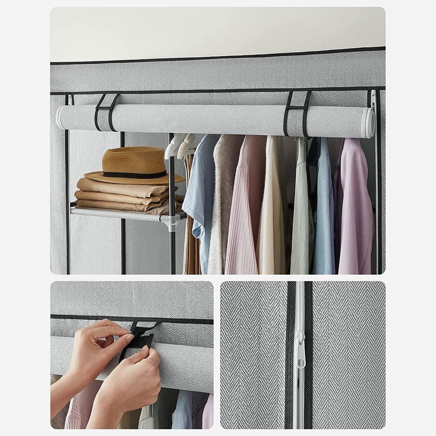 Portable Closet with Shelves FredCo