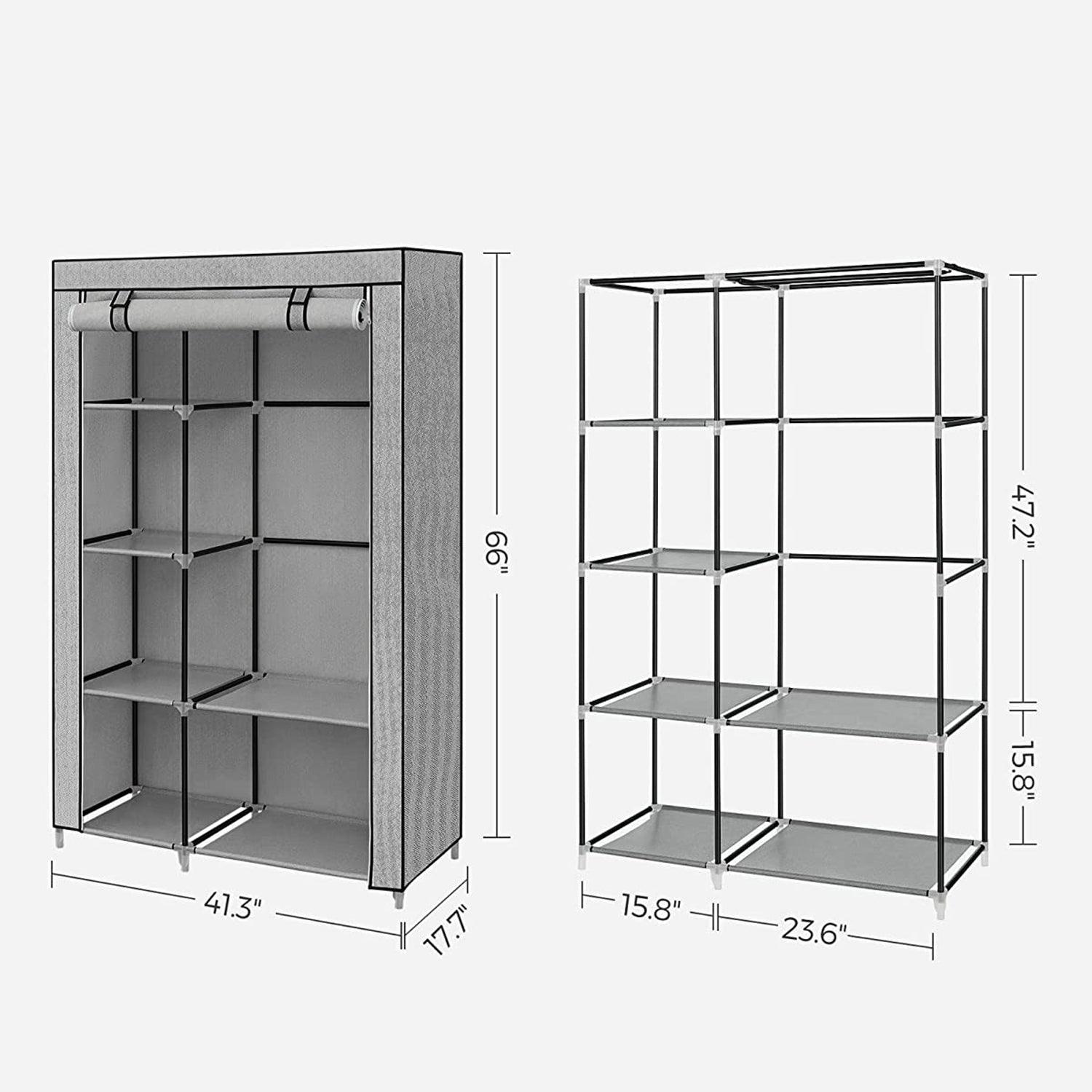 Portable Closet with Shelves FredCo