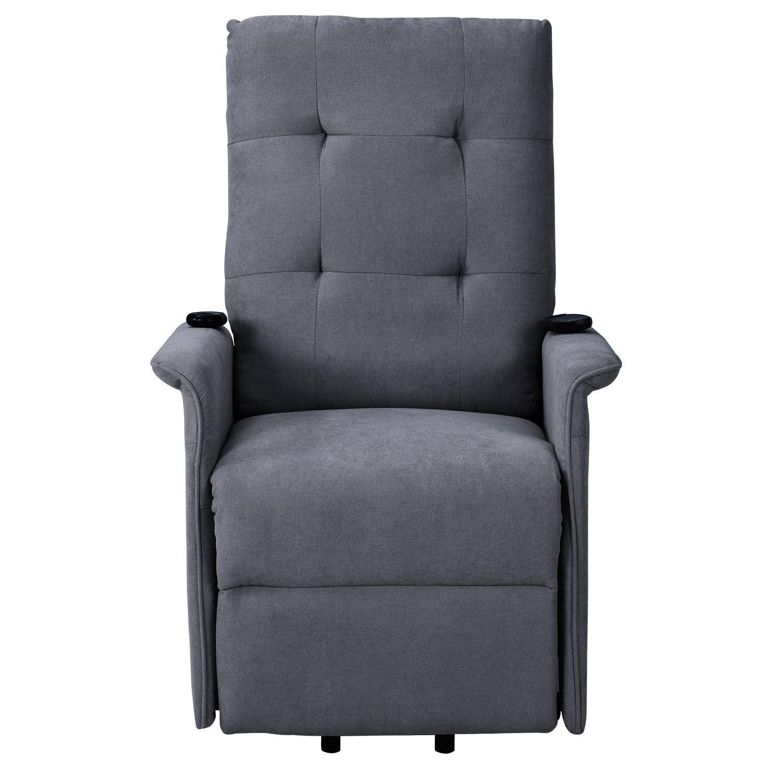 Power Lift Chair for the Adjustable Massage Function and Reclining Feature, Dark Grey FredCo
