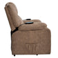 Power Lift Chair with Adjustable Massage and Heating Function, Brown FredCo