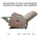 Power Lift Recliner Chair with Infinite Positioning, Plush Velvet Upholstery, Brown FredCo