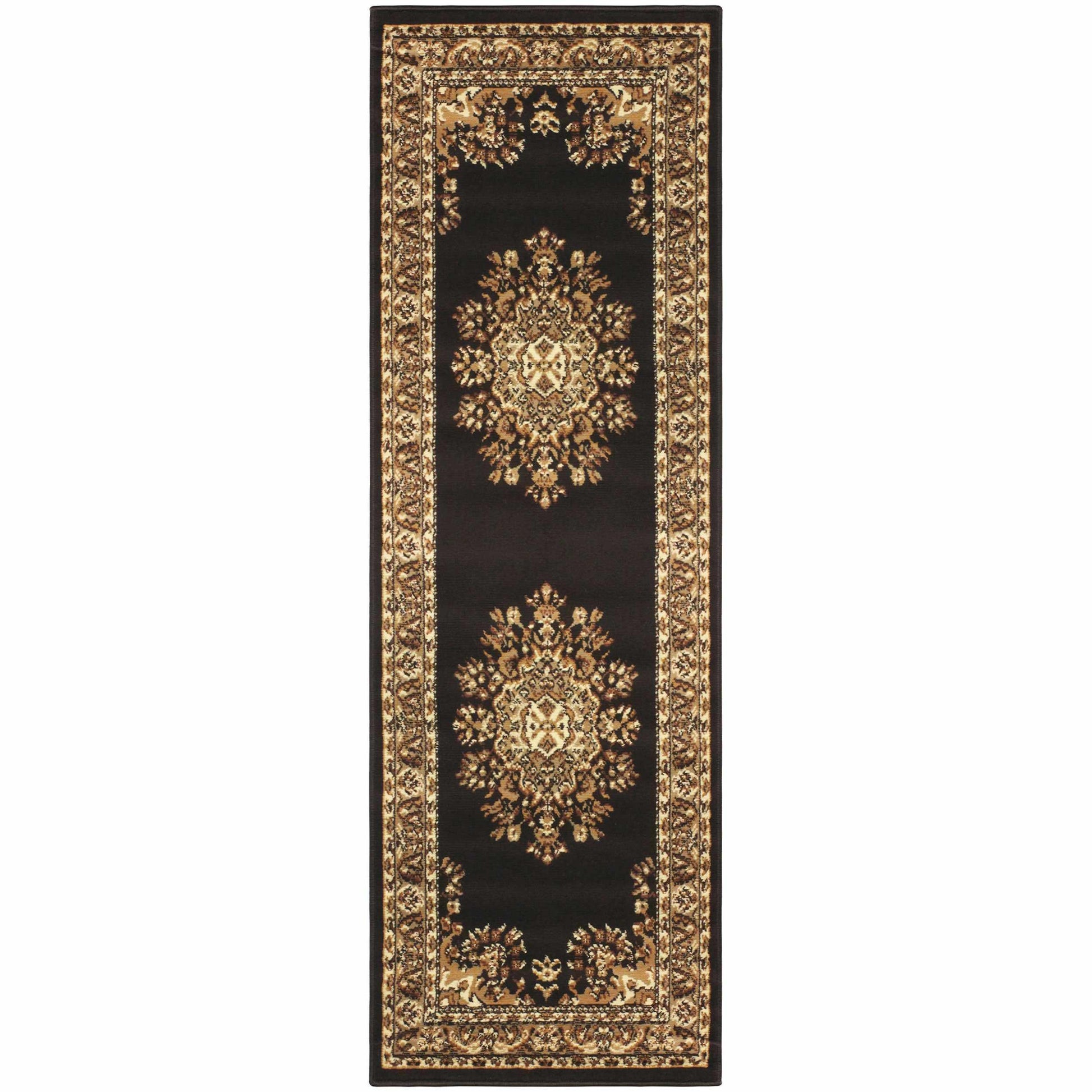 Prescott Oriental Contemporary Baroque Medallion Rug FredCo