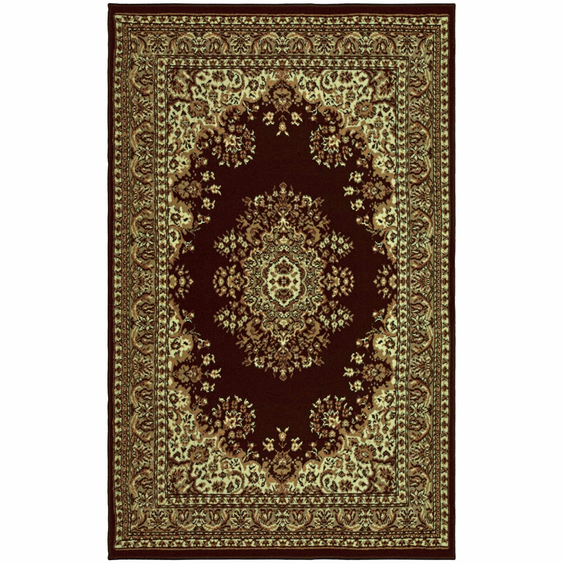 Prescott Oriental Contemporary Baroque Medallion Rug FredCo
