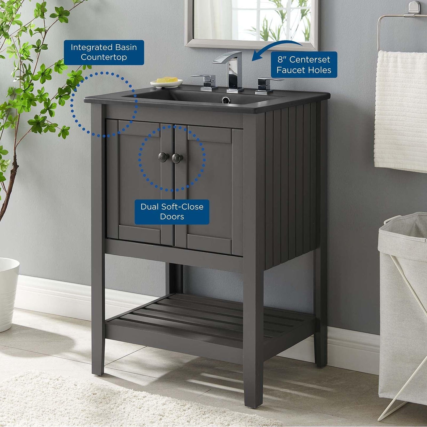 Prestige 24" Bathroom Vanity, EEI-5358 FredCo