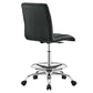 Prim Armless Vegan Leather Drafting Chair, EEI-4981 FredCo