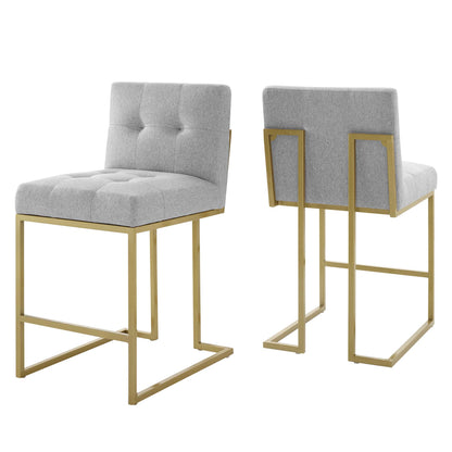 Privy Upholstered Fabric Counter Stool Set of 2 by Modway EEI-5571 FredCo
