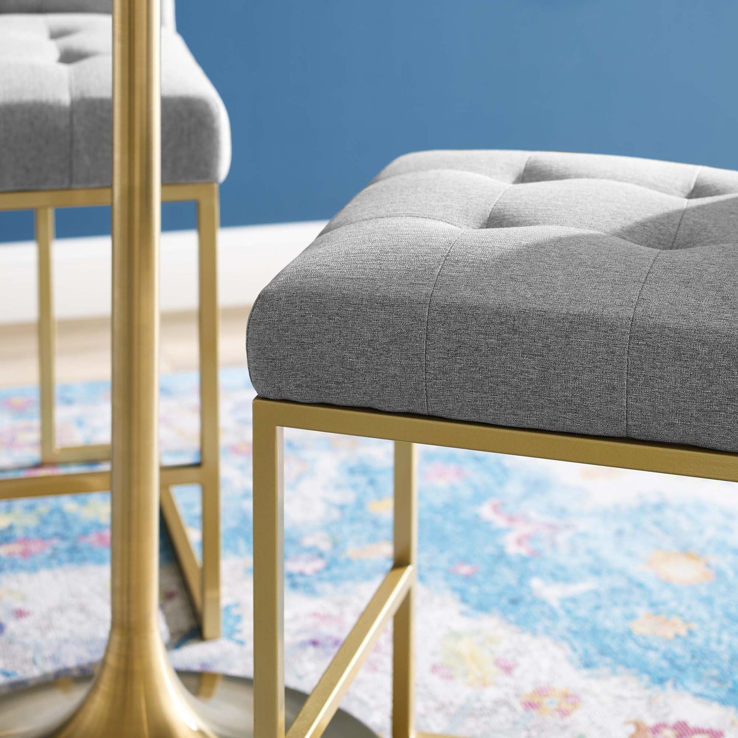 Privy Upholstered Fabric Counter Stool Set of 2 by Modway EEI-5571 FredCo