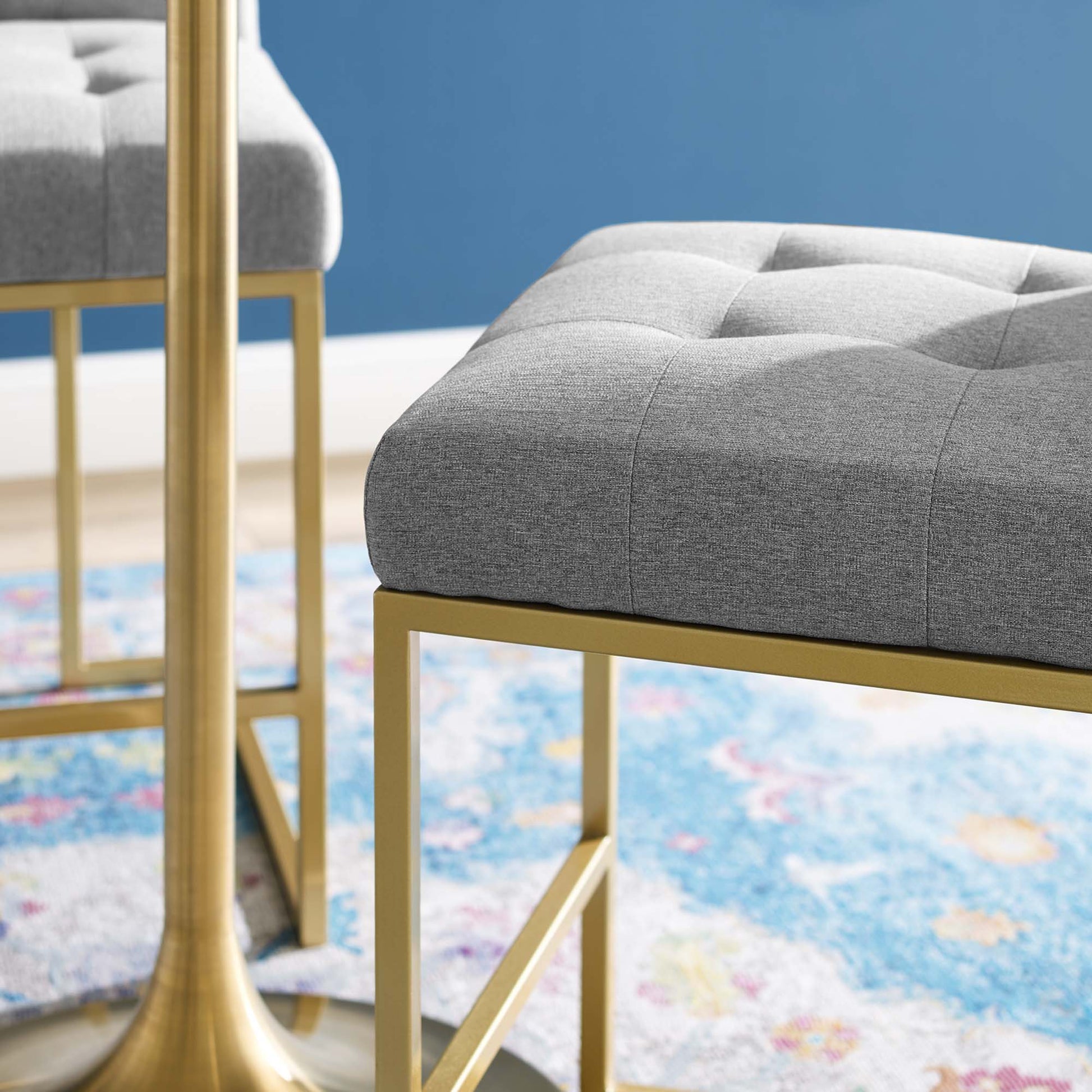 Privy Upholstered Fabric Counter Stool Set of 2 by Modway EEI-5571 FredCo
