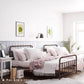 Queen Metal Bed Frame with Headboard and Footboard FredCo