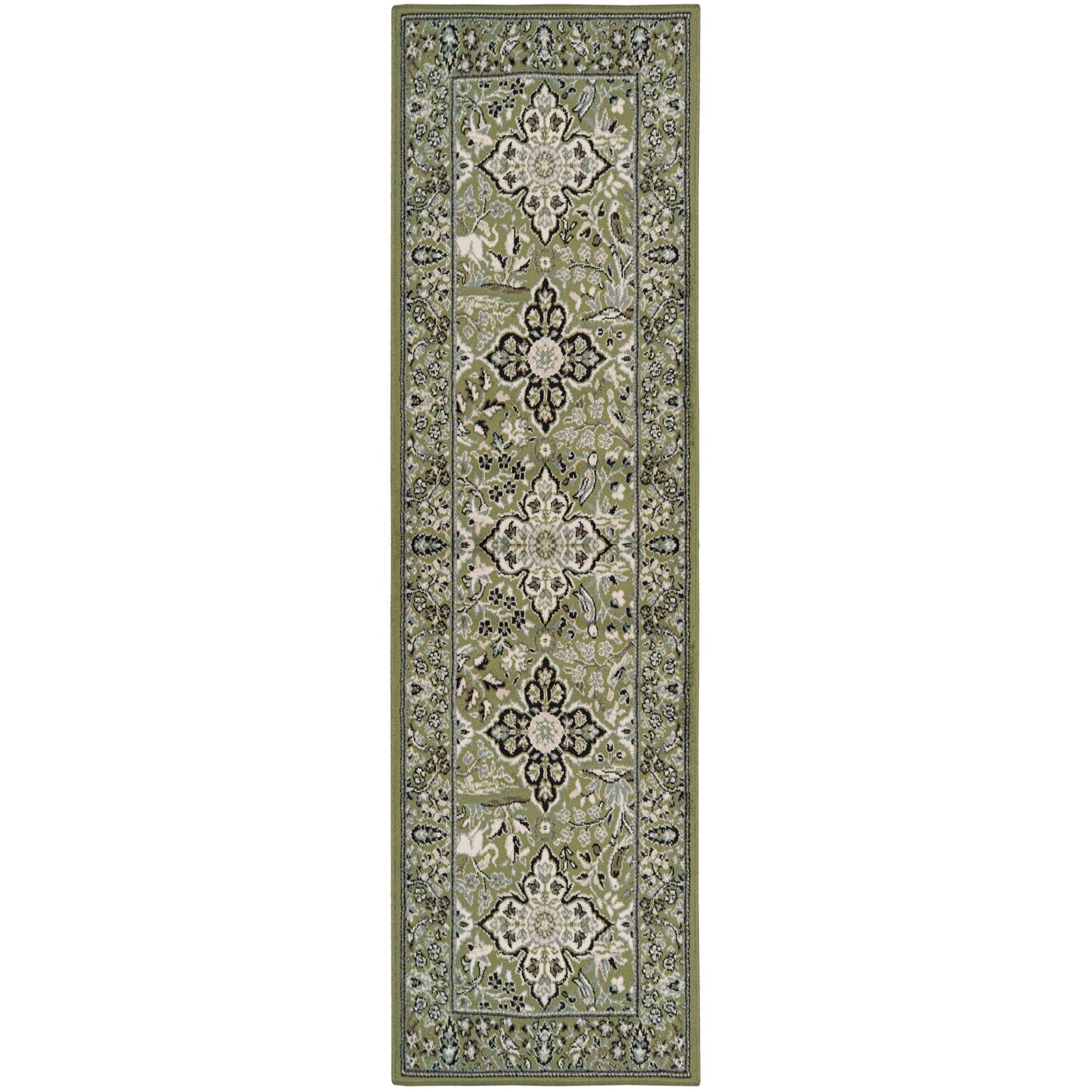 Radcliffe Transitional Flora Wildlife Nature Design Rug FredCo