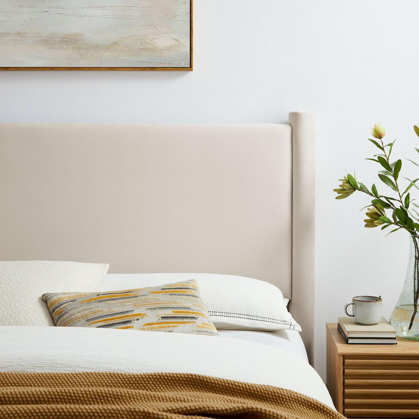 Rael Performance Velvet Full Headboard by Modway FredCo