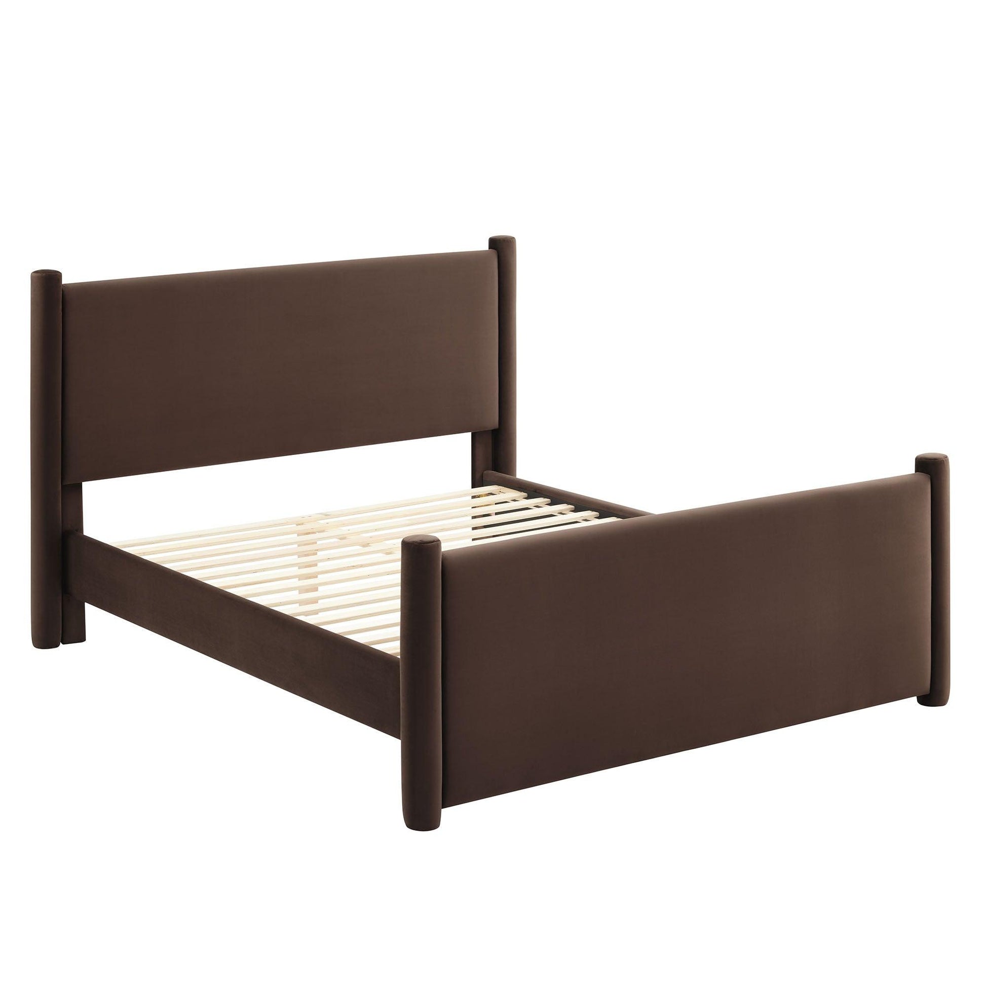 Rael Performance Velvet Full Platform Bed by Modway FredCo