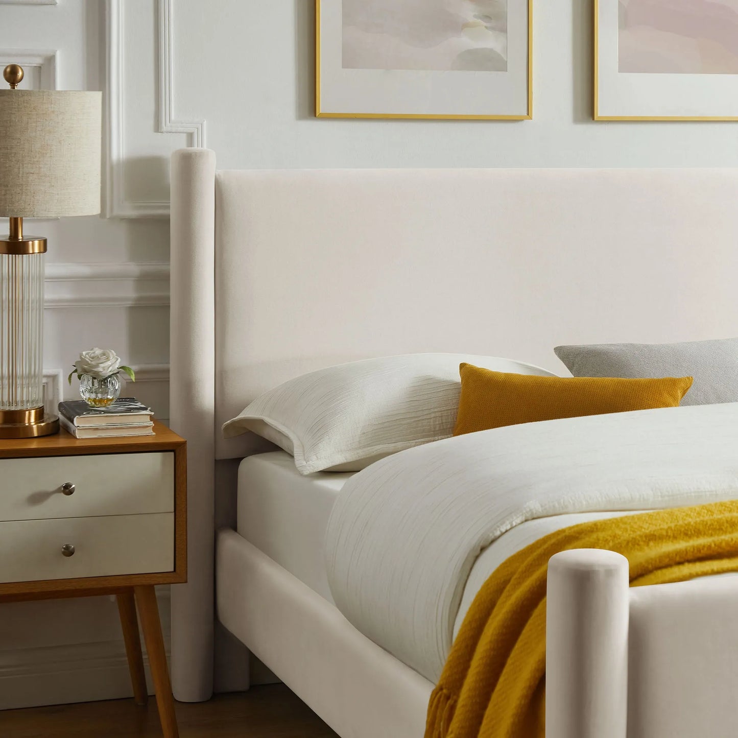 Rael Performance Velvet Full Platform Bed by Modway MOD-7174 FredCo