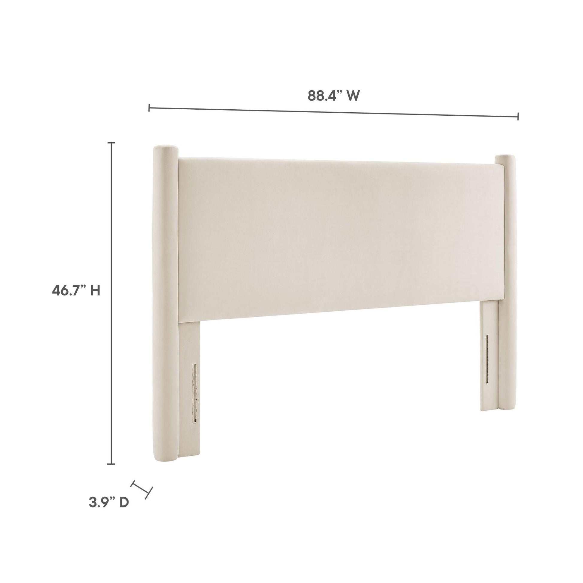 Rael Performance Velvet King Headboard by Modway FredCo
