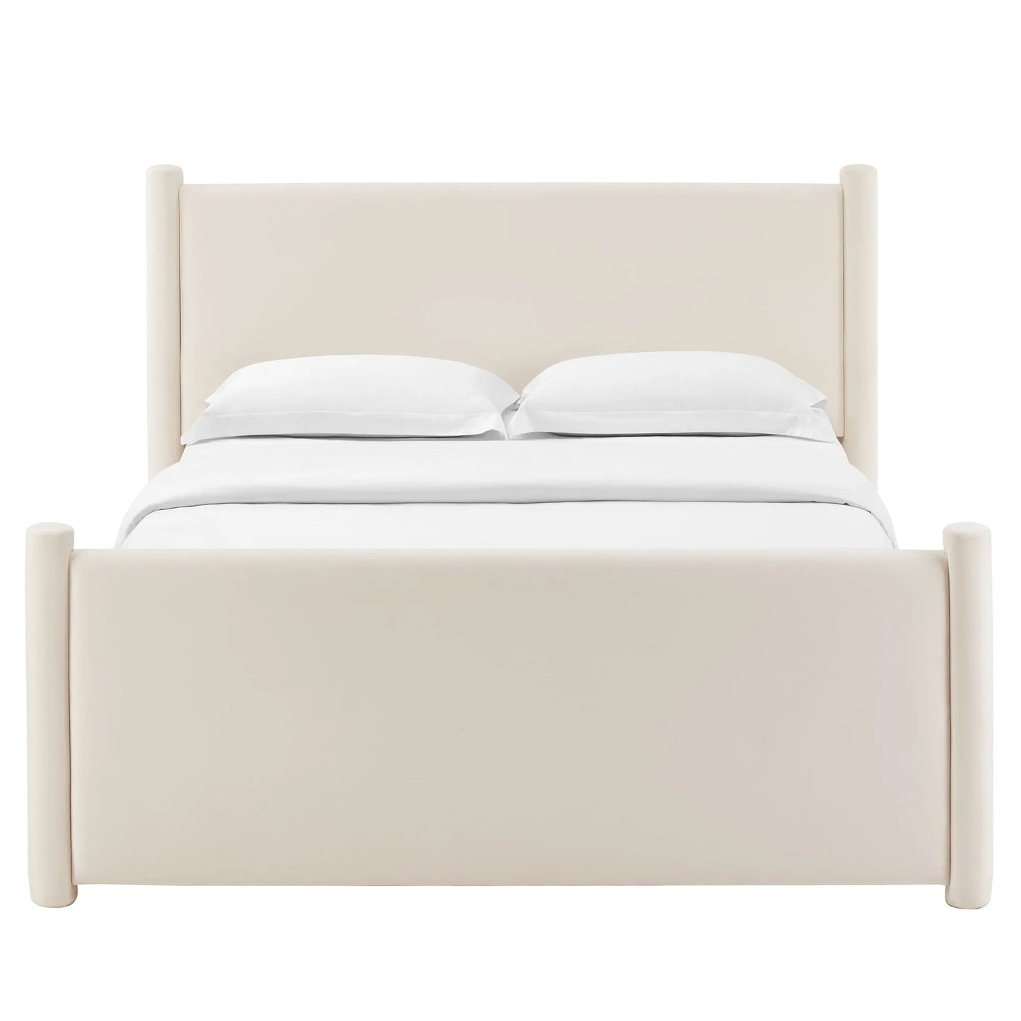 Rael Performance Velvet King Platform Bed by Modway MOD-7176 FredCo