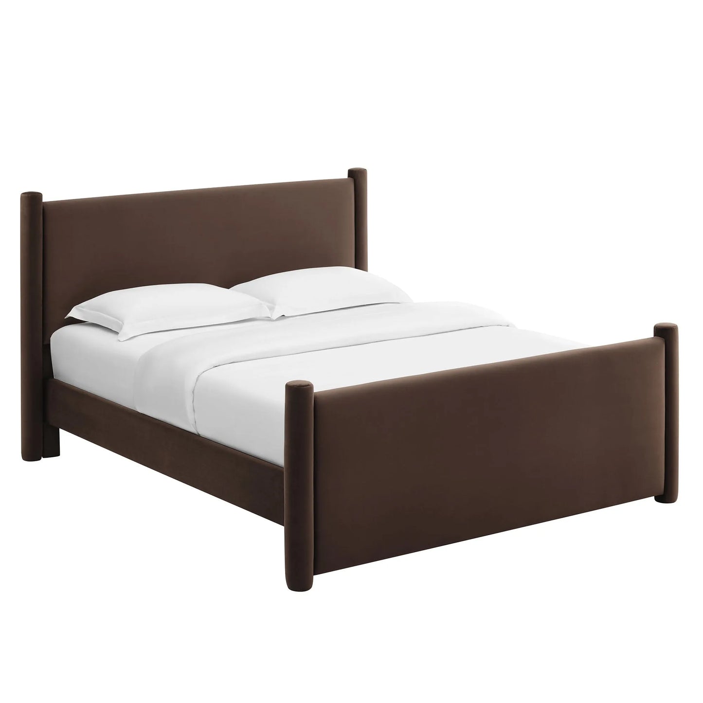 Rael Performance Velvet King Platform Bed by Modway MOD-7176 FredCo