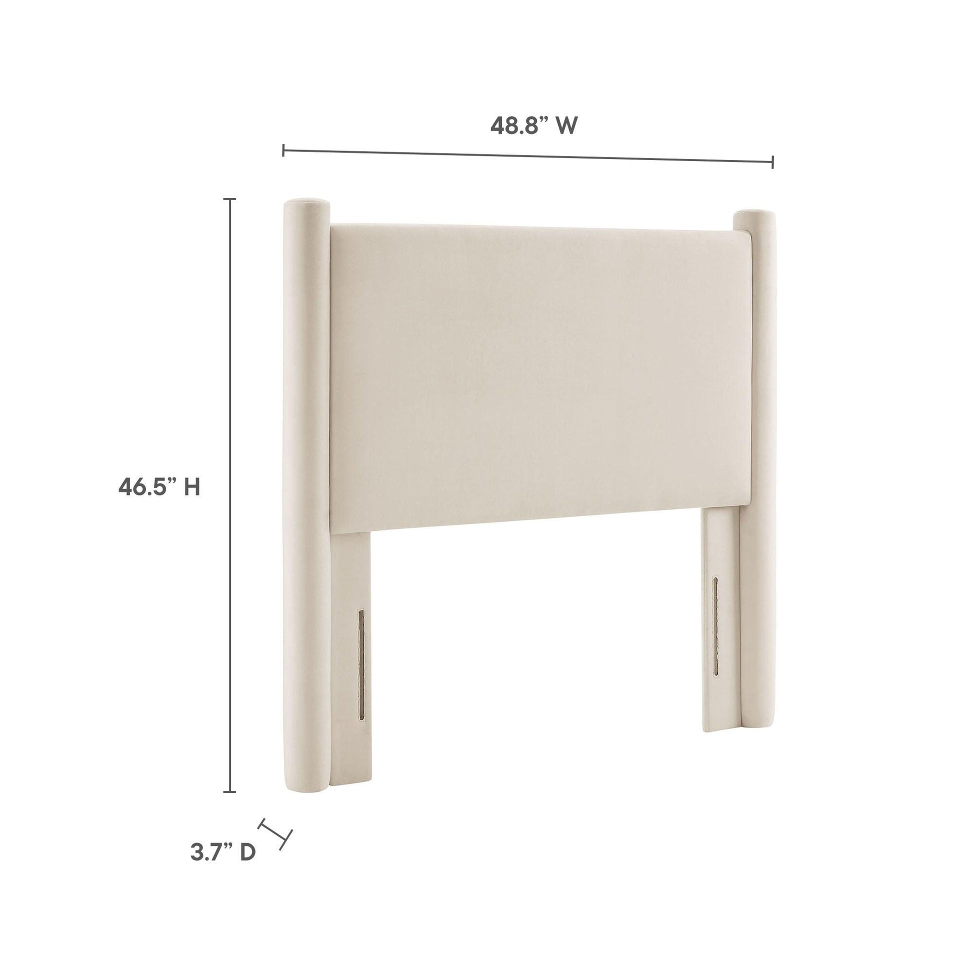 Rael Performance Velvet Twin Headboard by Modway FredCo