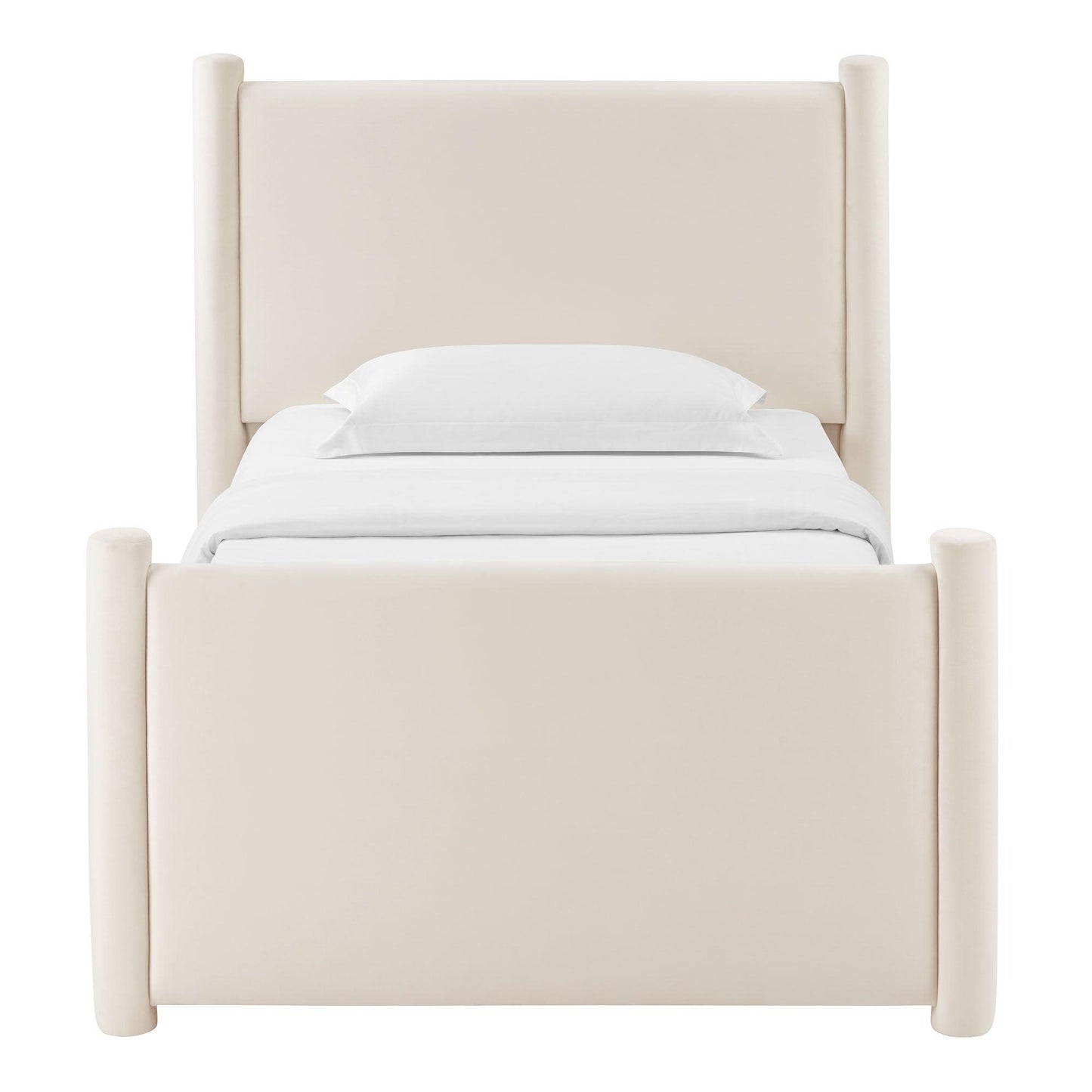 Rael Performance Velvet Twin Platform Bed by Modway FredCo