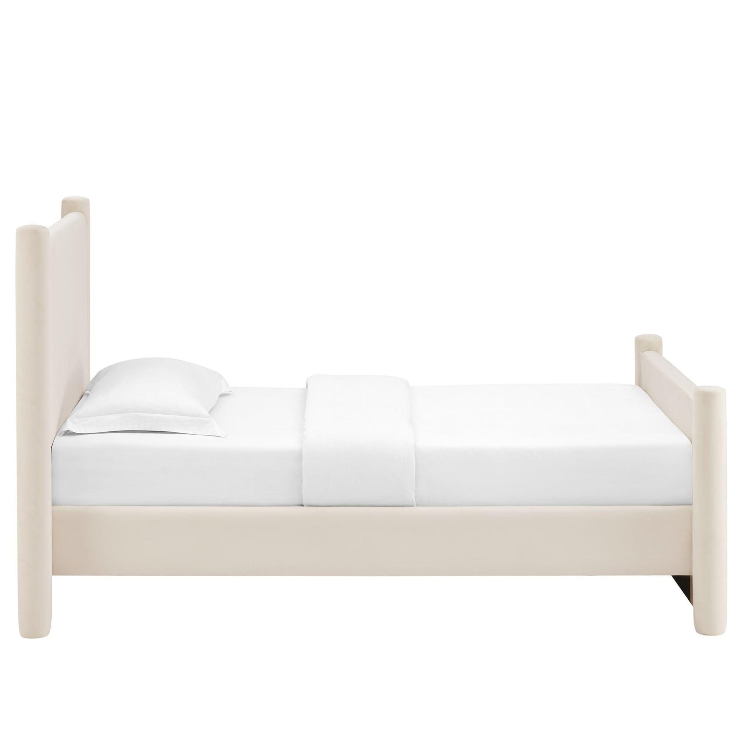 Rael Performance Velvet Twin Platform Bed by Modway FredCo