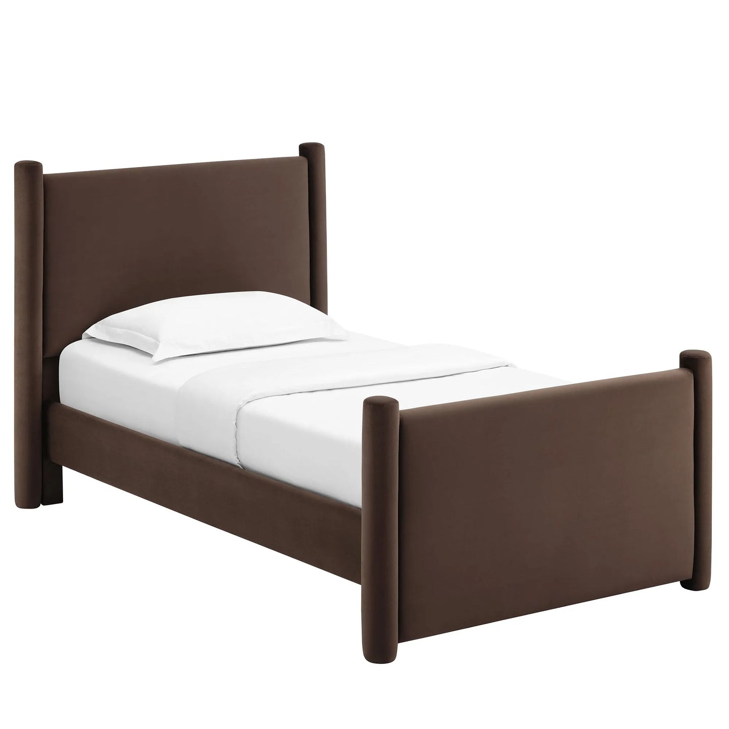 Rael Performance Velvet Twin Platform Bed by Modway MOD-7173 FredCo