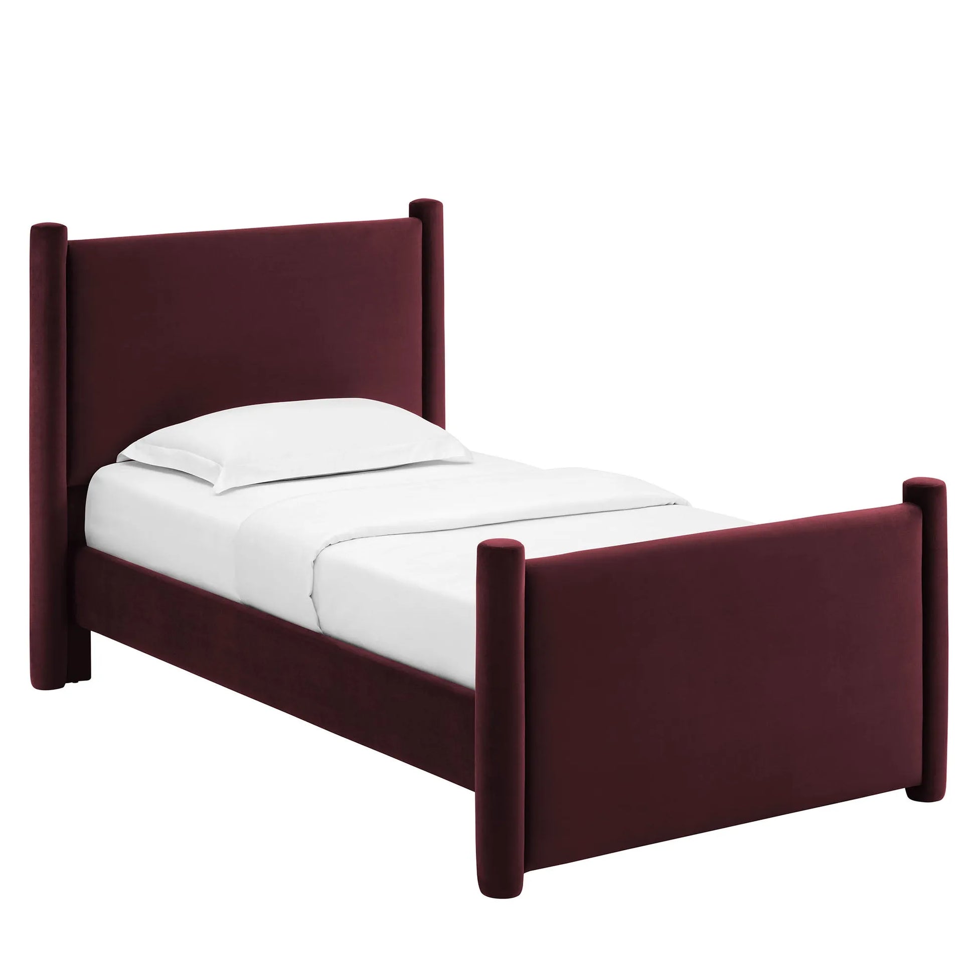 Rael Performance Velvet Twin Platform Bed by Modway MOD-7173 FredCo