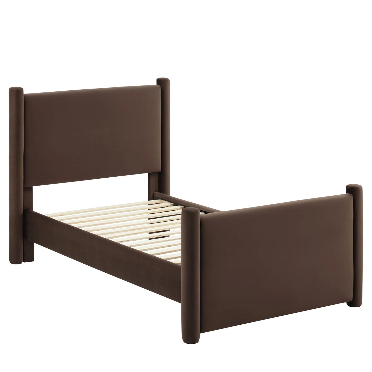 Rael Performance Velvet Twin Platform Bed by Modway MOD-7173 FredCo