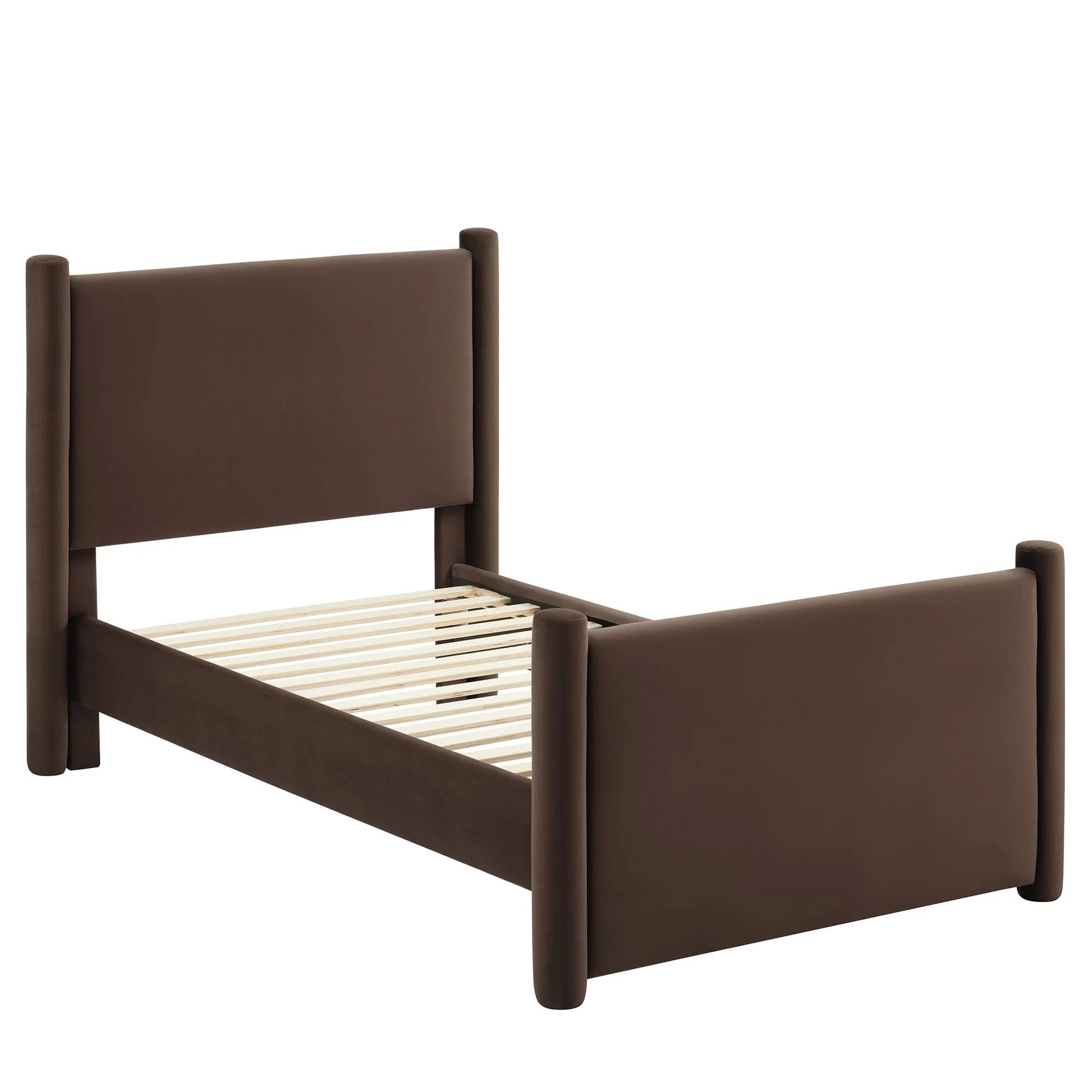 Rael Performance Velvet Twin Platform Bed by Modway MOD-7173 FredCo