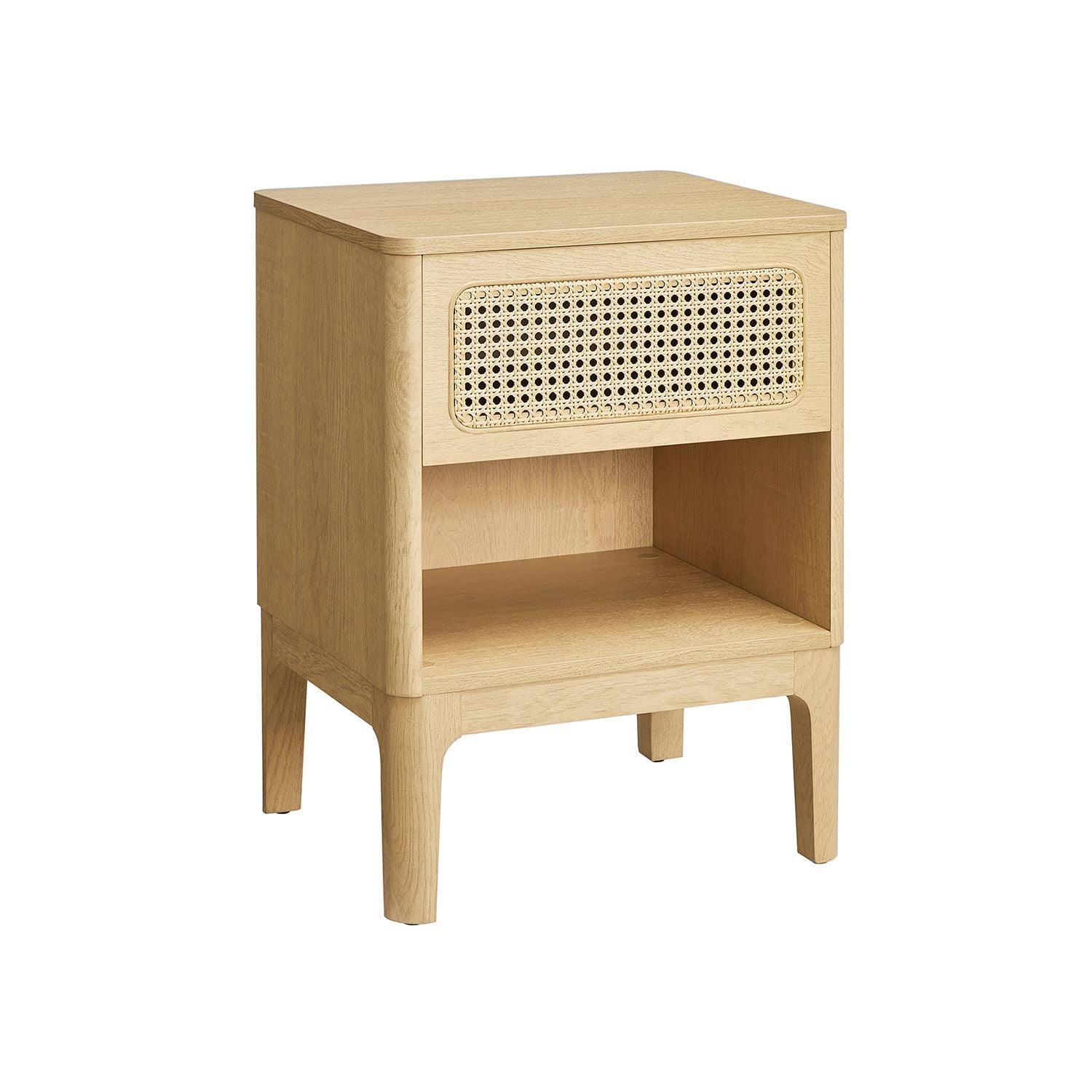Rattan Nightstand with Drawer FredCo