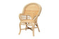 Ratu Modern Bohemian Natural Brown Rattan Accent Chair FredCo