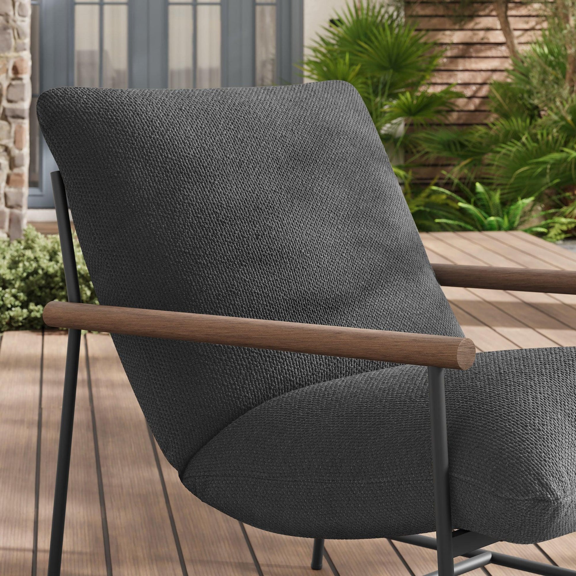 Raya Outdoor Patio Boucle Sling Lounge Chair by Modway EEI-7118 FredCo