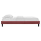 Reagan Queen Performance Velvet Platform Bed, MOD-6588 FredCo