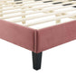 Reagan Queen Performance Velvet Platform Bed, MOD-6588 FredCo