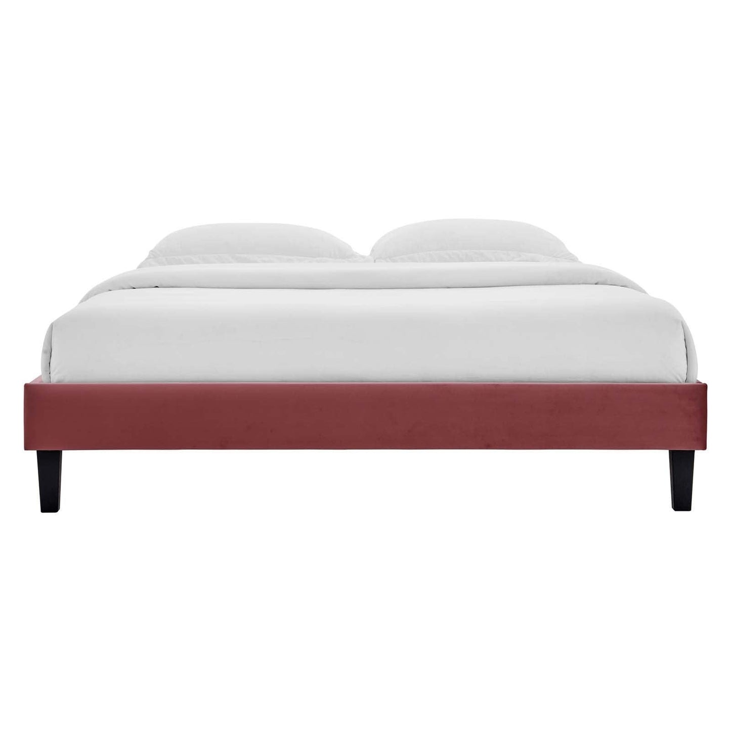 Reagan Queen Performance Velvet Platform Bed, MOD-6588 FredCo