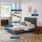 Reagan Twin Performance Velvet Platform Bed, MOD-6885 FredCo