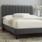 Reagan Twin Performance Velvet Platform Bed, MOD-6887 FredCo