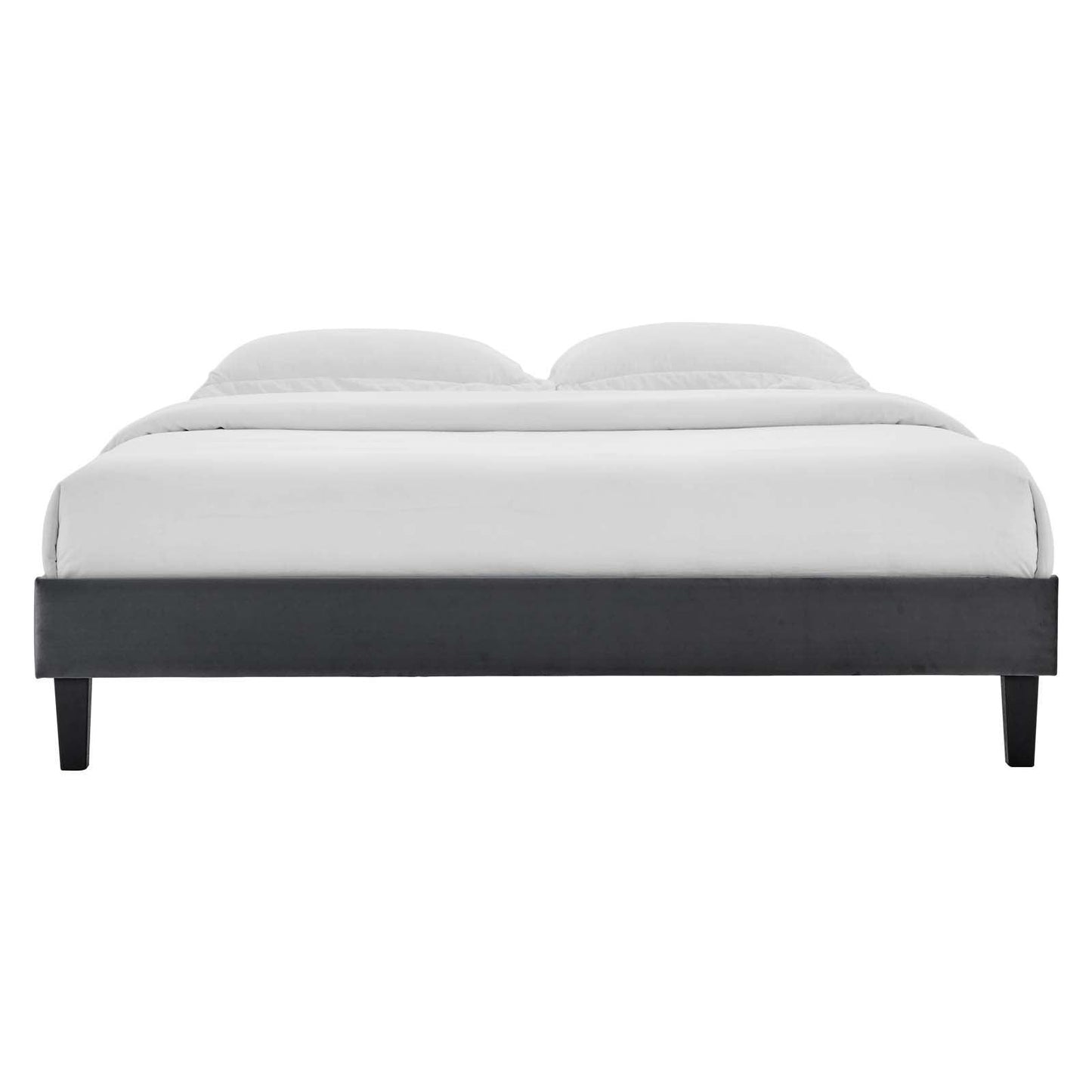 Reagan Twin Performance Velvet Platform Bed, MOD-6887 FredCo