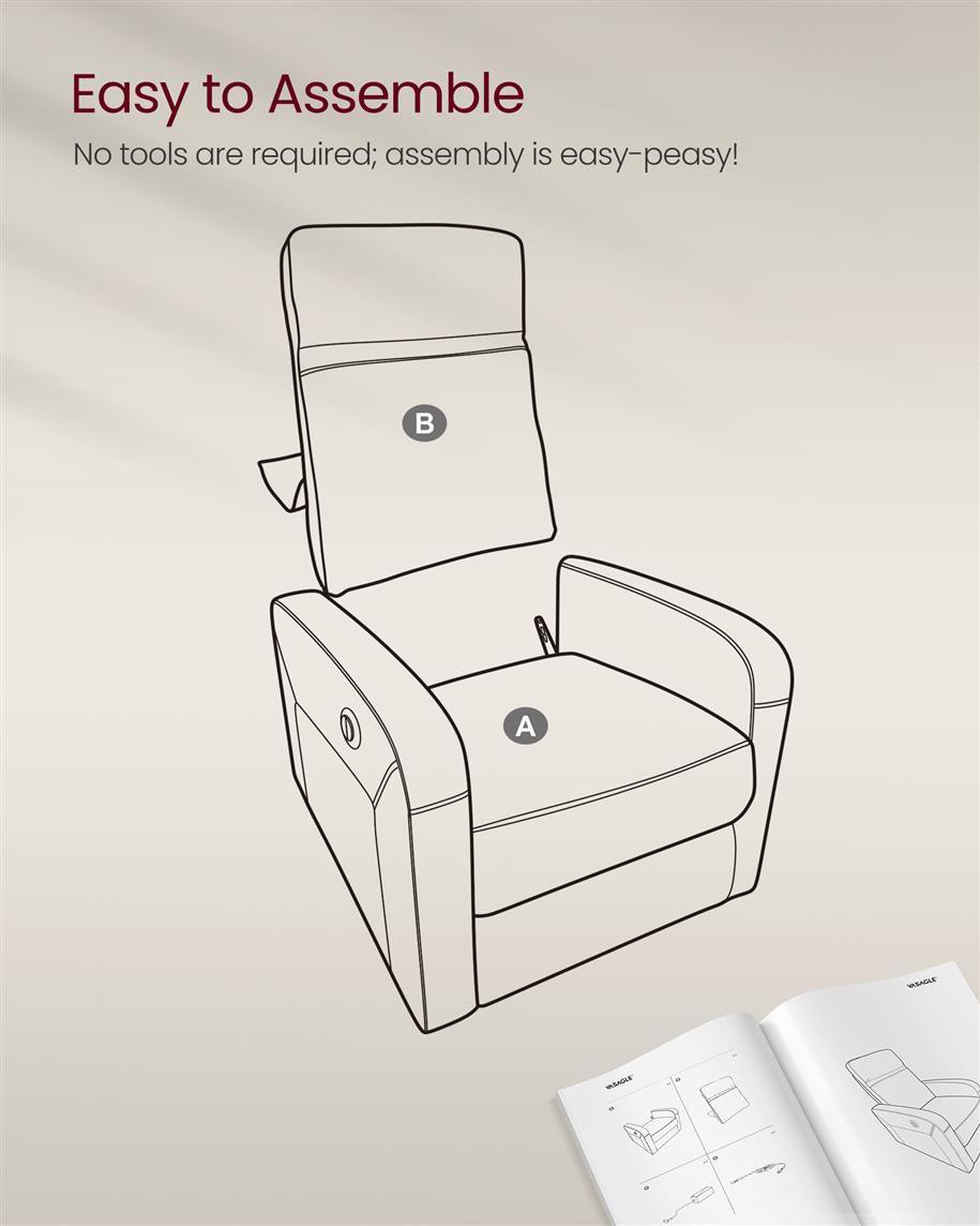 Recliner Chair for Living Room FredCo