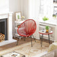 Red 3-Piece Outdoor Acapulco Chair FredCo
