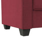 Red Modern Upholstered Sofa FredCo