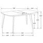 Redbridge 5-piece Dining Room Set Natural Walnut and Grey 106591-S5 Coaster FredCo