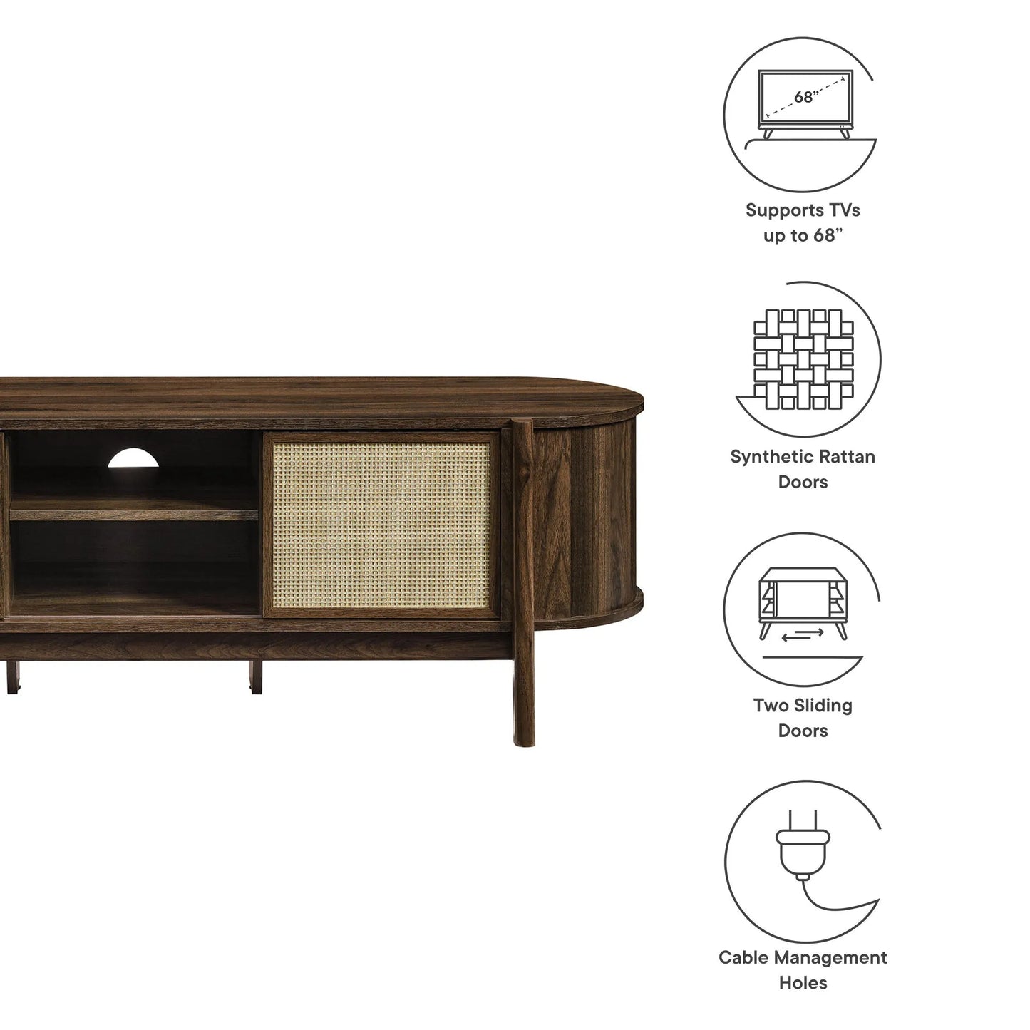 Reid 61" TV Stand by Modway EEI-7165 FredCo
